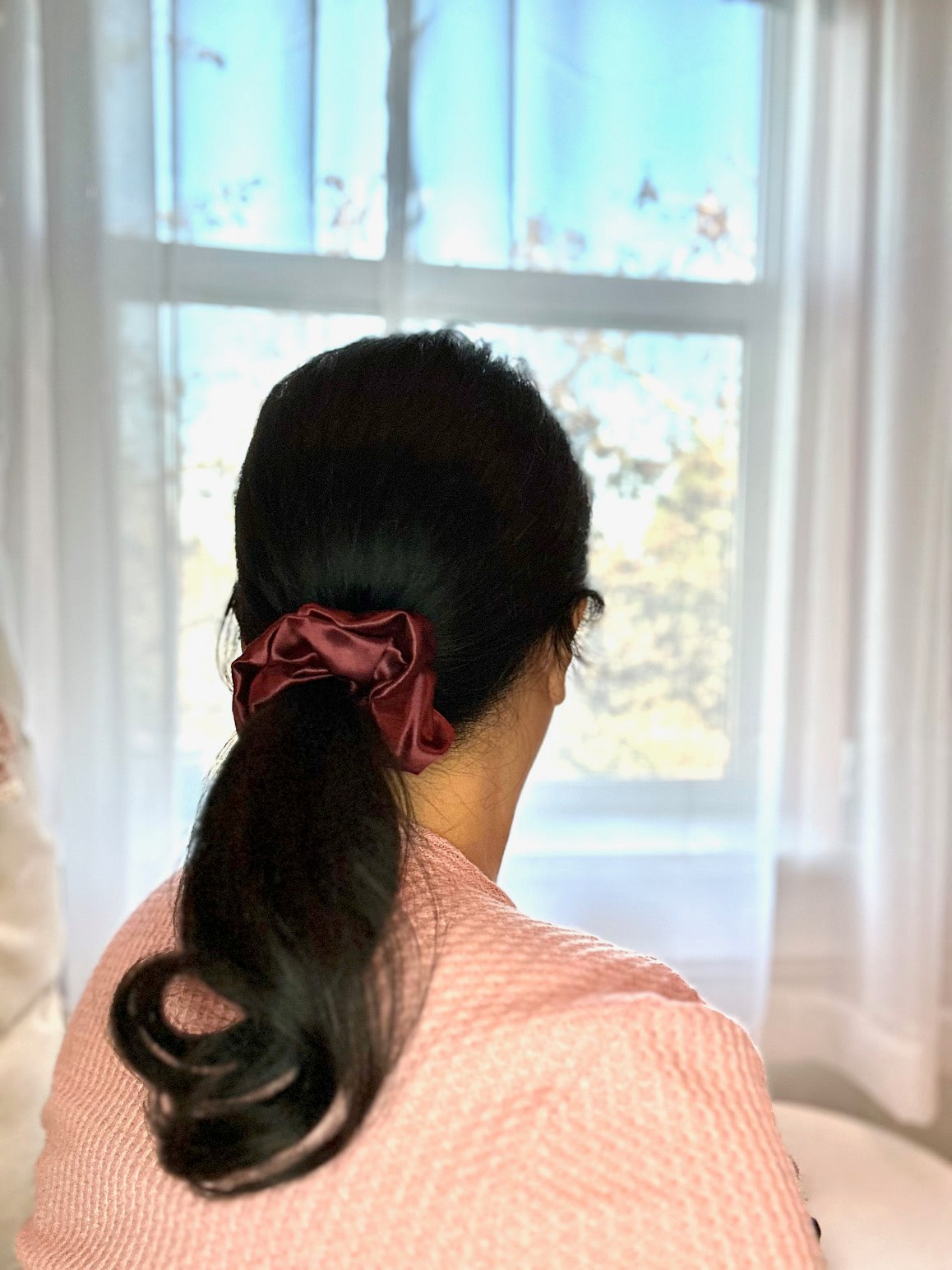 Merlot - Grande - Mulberry Silk Scrunchie