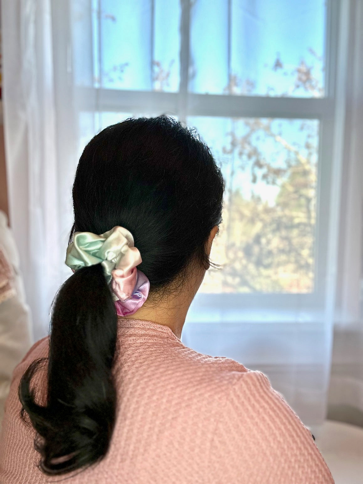 Mermaid - Grande - Mulberry Silk Scrunchie