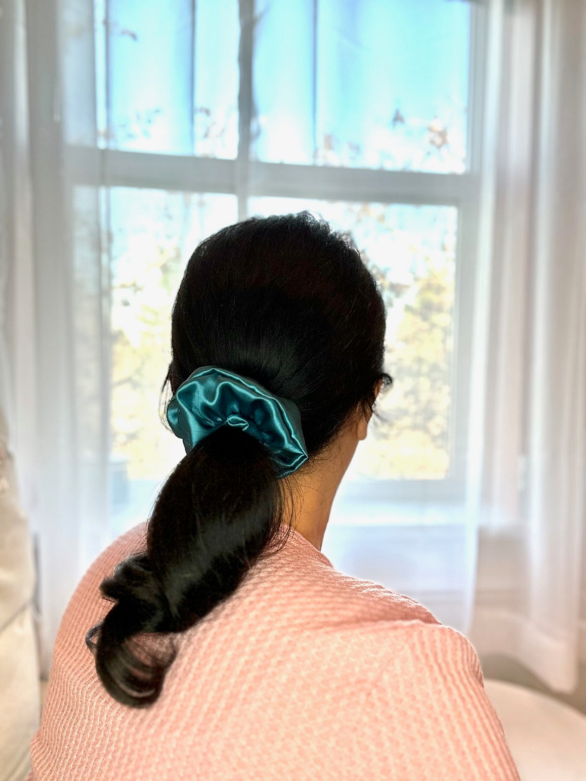 Sapphire - Grande - Mulberry Silk Scrunchie