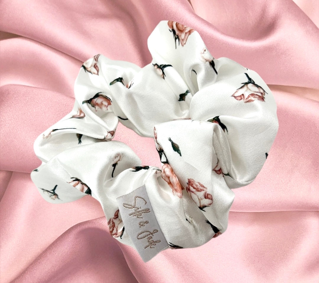 Rose - Grande - Mulberry Silk Scrunchie