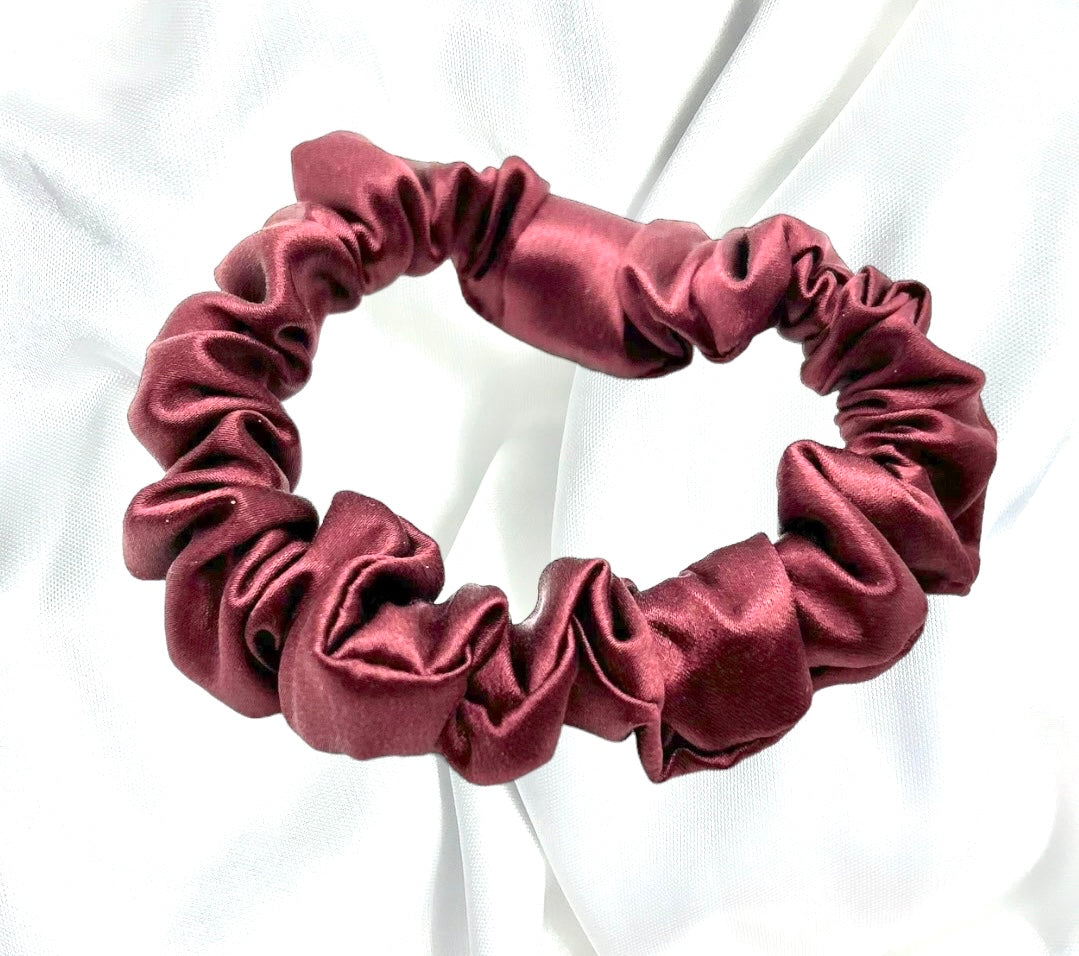 Merlot - Mini - Mulberry Silk Scrunchie