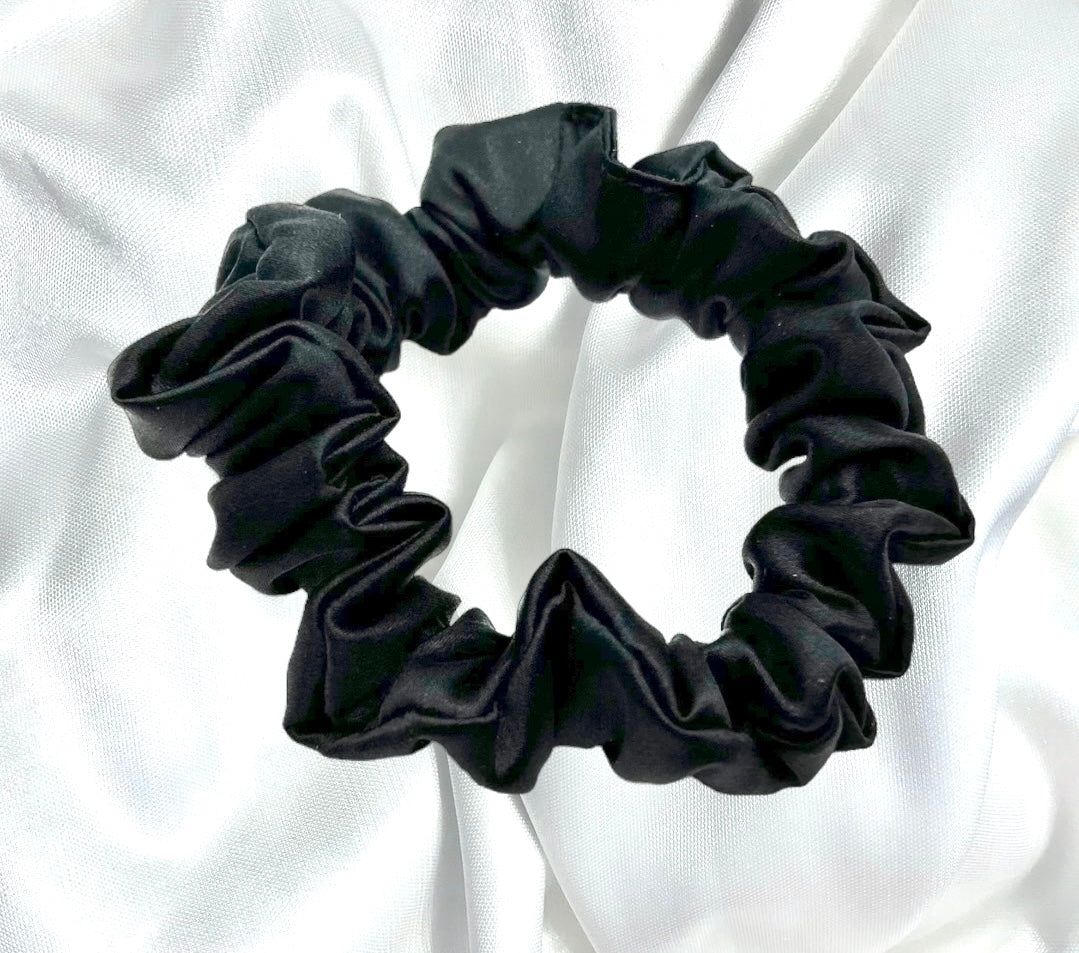 Onyx - Mini - Mulberry Silk Scrunchie