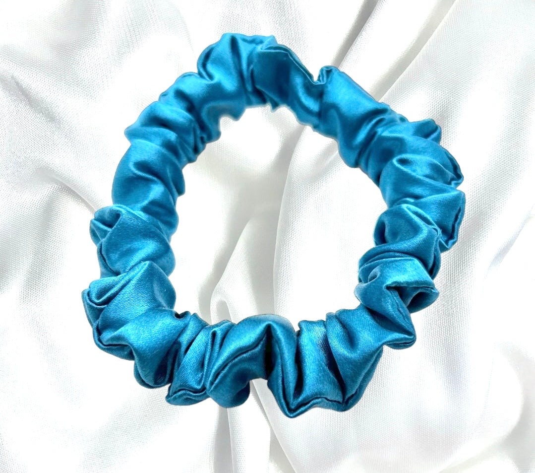 Sapphire - Mini - Mulberry Silk Scrunchie