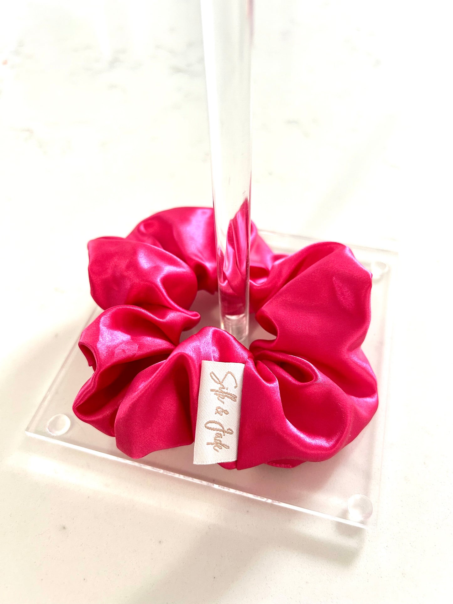 Fuchsia - Grande - Mulberry Silk Scrunchie