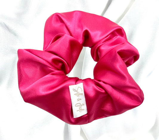 Fuchsia - Grande - Mulberry Silk Scrunchie