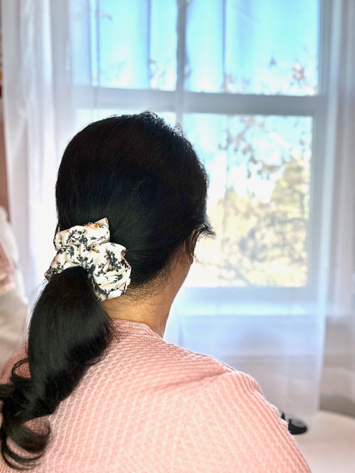 Forget Me Not - Grande - Mulberry Silk Scrunchie