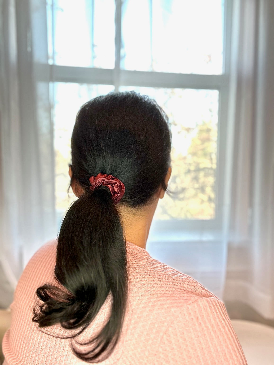 Merlot - Mini - Mulberry Silk Scrunchie