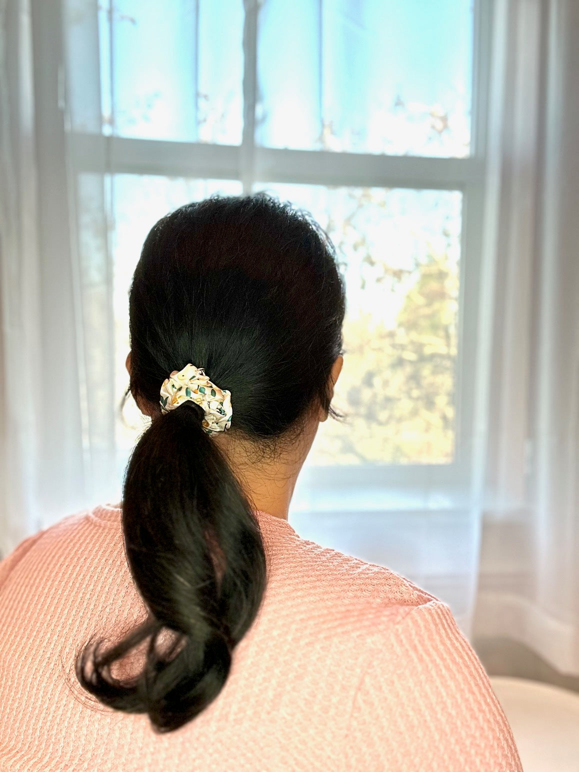 One of a Pear - Mini - Mulberry Silk Scrunchie