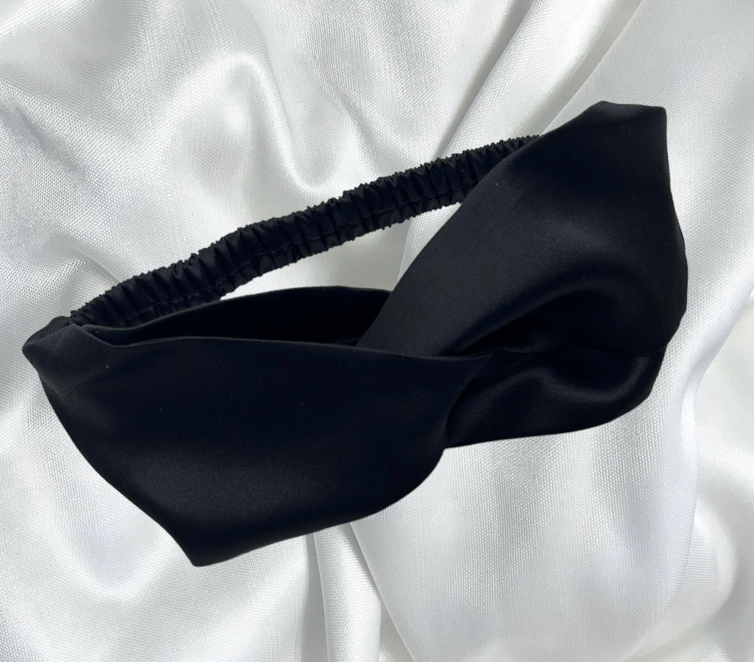 Mulberry Silk Headband - Onyx