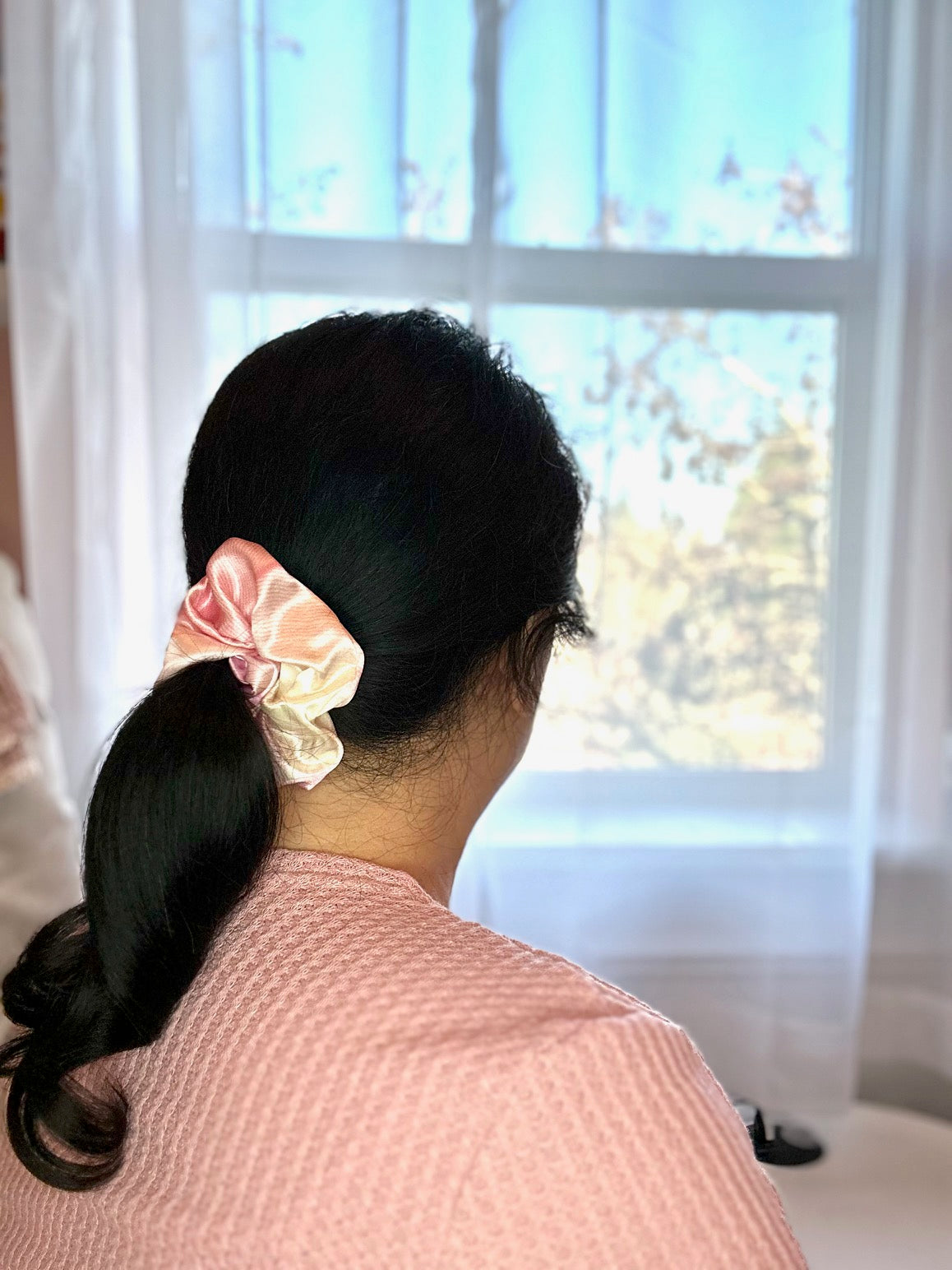 Peony - Grande - Mulberry Silk Scrunchie