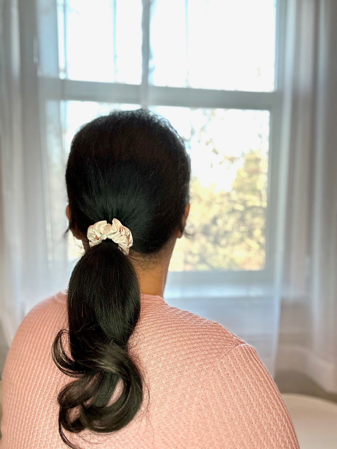 Rose - Mini - Mulberry Silk Scrunchie